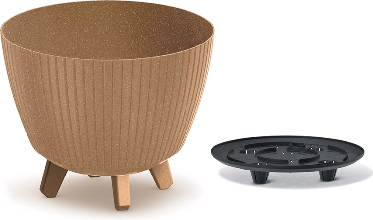 Kvetináč Lamia Eco Wood 28,8 cm naturo