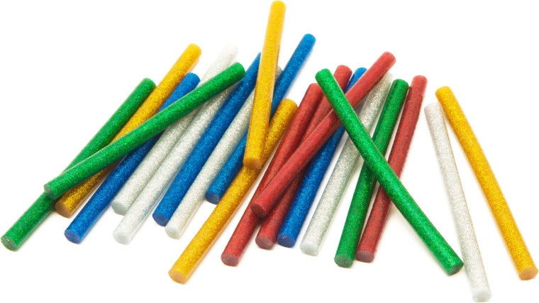 Glitrové tavné tyčinky do lepiacej pištole 7 mm - 1 kus