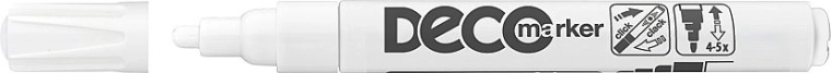 Lakový popisovač ICO Deco, biely