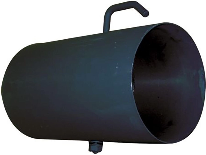 Dymová rúra s klapkou 125 mm, dĺžka 500 mm, čierna