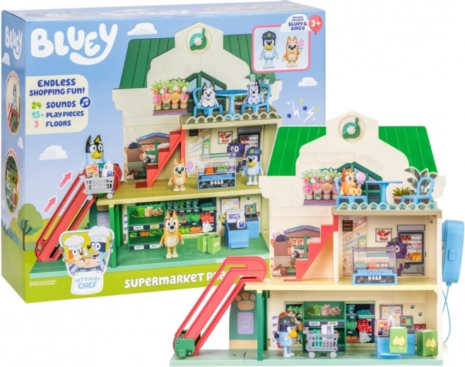 Sada figúrok bluey supermarket