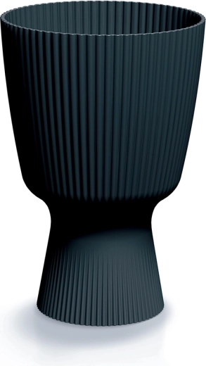 Kvetináč Milly Round antracitový 18,8 cm