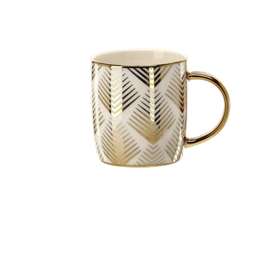 Luxusné zlaté detaily a chevron vzor