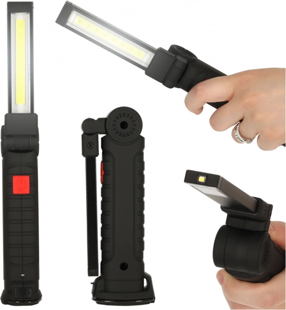 USB pracovné LED svietidlo s magnetom a akumulátorom