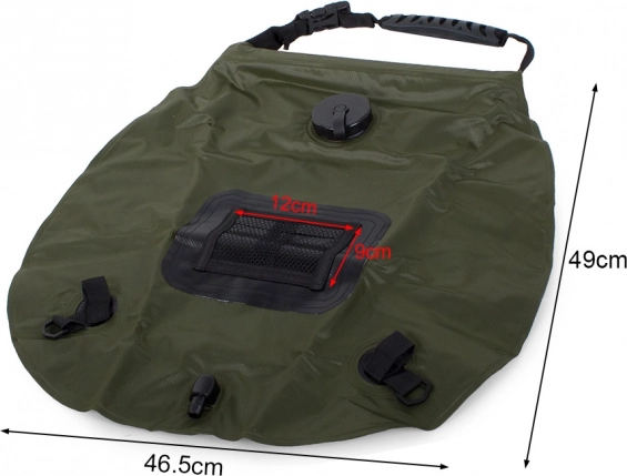 Solárna kempingová sprcha 20 l s ukazovateľom teploty