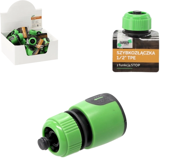 Rýchlospojka 1/2" so STOP funkciou s TPE povrchom