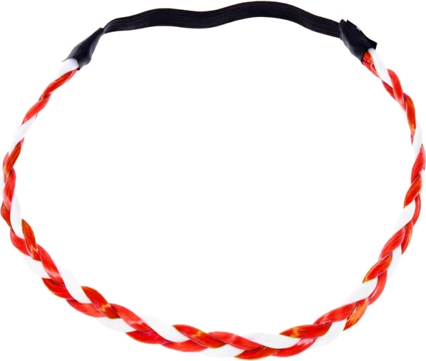 Pletená čelenka Biało-Czerwoni v bielo‑červených farbách