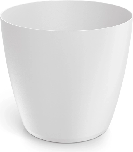 Plastový kvetináč Mate 23,8 cm biely