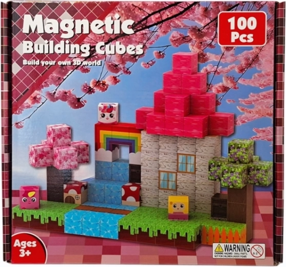 Magnetické kocky na stavanie - 1 kus