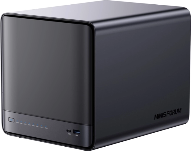 Mini PC NAS MINISFORUM N5 Pro s AMD Ryzen AI 9 HX Pro 370, 32 GB RAM a 128 GB SSD