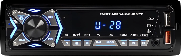 Autorádio RENEW FORCE 1-DIN s Bluetooth, USB a FM rádiom