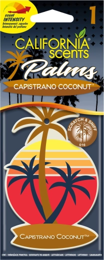 Závesná vôňa do auta California Scents Palm Capistrano Coconut