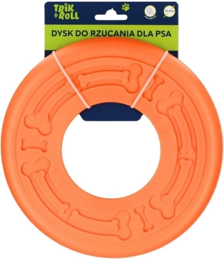 Oranžový lietajúci disk pre psa