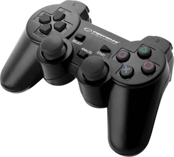 drôtový gamepad pre PS3 a PC USB Trooper čierny