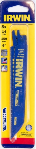 Pílový list na kov do mečovej píly 150 mm 14 TPI IRWIN (5 ks)