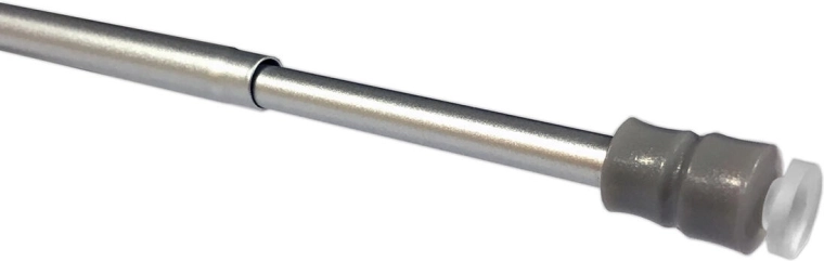 Teleskopická vitrážová rozpínacia tyč 25–40 cm, strieborná