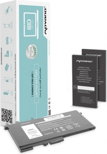 Movano batéria pre Dell Latitude 5280, 5480, 5495 a 5580 (3DDDG) 3000 mAh 34 Wh