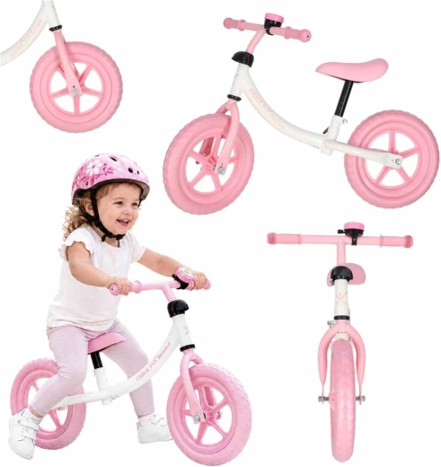 Trike Fix Balance ružové odrážadlo so zvončekom