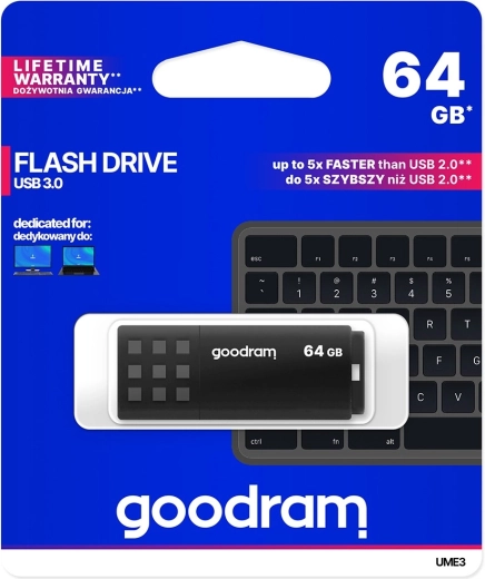 usb flash disk goodram ume3 64 gb usb 3.0 čierny