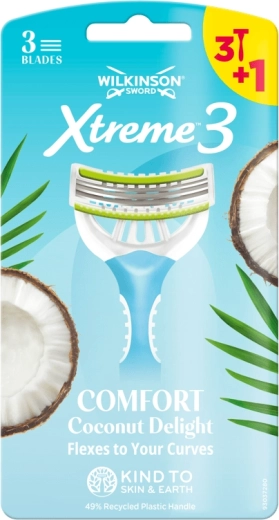 Dámsky holiaci strojček Wilkinson Xtreme 3 Comfort Coconut Delight 4 ks