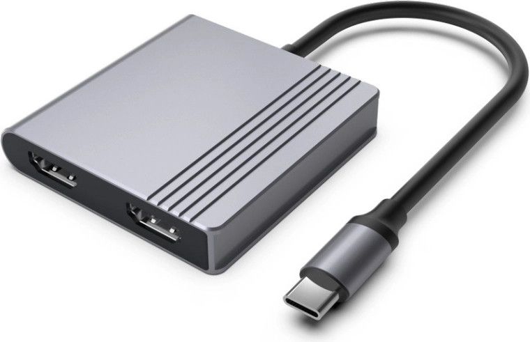 USB‑C adaptér 3 v 1 s HDMI, USB a Power Delivery, hviezdne sivý