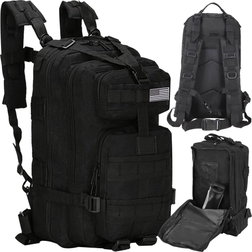 Taktický vojenský batoh Trizand 35 l čierny