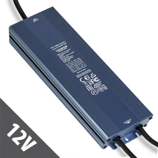 Stabilizovaný spínaný napájací zdroj 12 V DC 400 W IP67