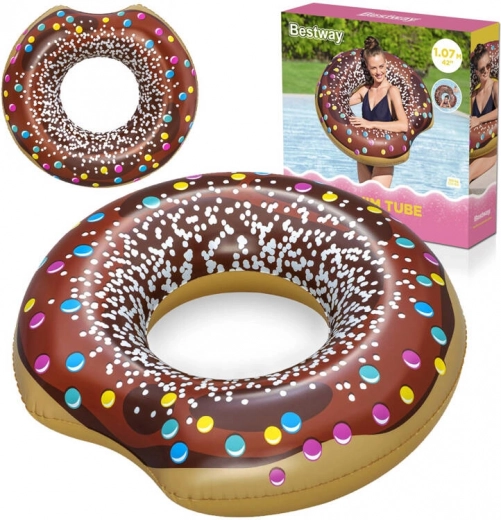 Nafukovací kruh donut 107 cm BESTWAY – Hnedá