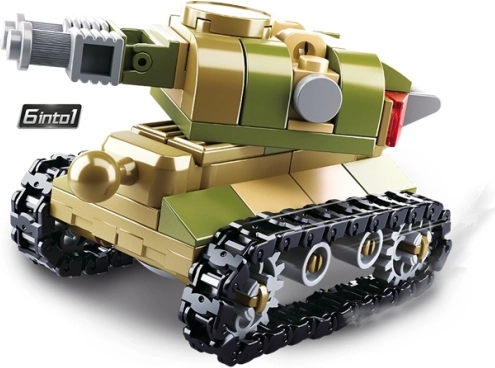 Sluban Kráľ Pozemných Síľ Stavebnica Vojenský Robot