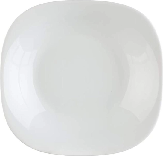 Hlboký tanier Parma 23 × 23 cm biely
