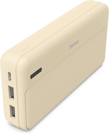 Powerbanka 20 000 mAh s 2× USB-A, piesková
