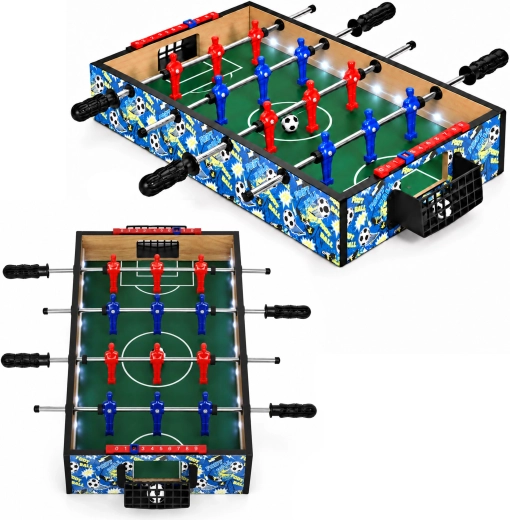 Detský stolný futbal ECOTOYS s LED osvetlením 50,5 × 30,5 cm