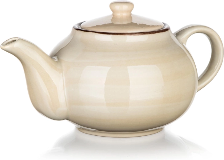 Keramická kanvica na čaj 0,9 l krémová PALAS