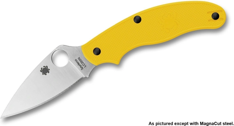 Vreckový nôž Spyderco UK Penknife Salt žltý, 7,5 cm, satén, FRN