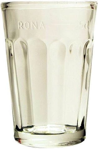 Odlivka 50 ml s cejchom, číra sklenená pohárik