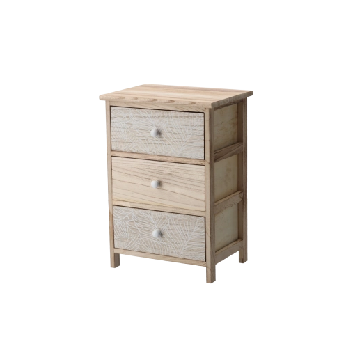 Komoda LUIZA s 3 zásuvkami 40 × 29 × 58 cm