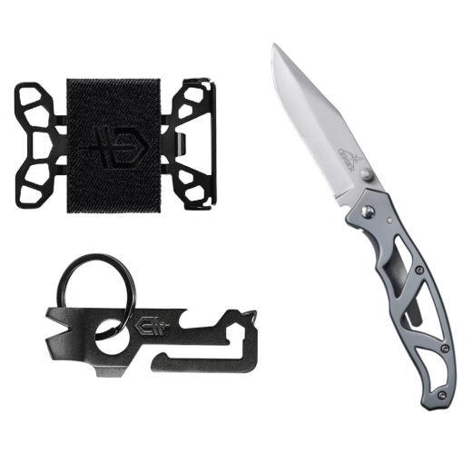 Gerber Paraframe I + Mullet + Barbill – sada noža, multifunkčného nástroja a minimalistickej peňaženky