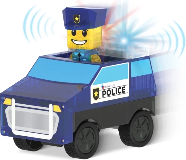 2 figúrky a naťahovacie policajné vozidlo v balení