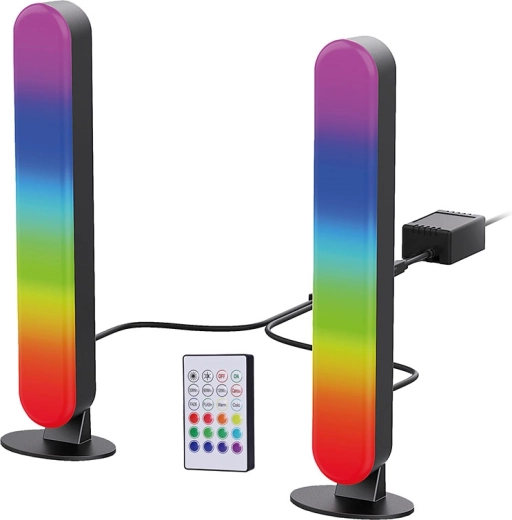 Solight RGB LED osvetlenie pre hráčov s diaľkovým ovládačom a zvukovým senzorom