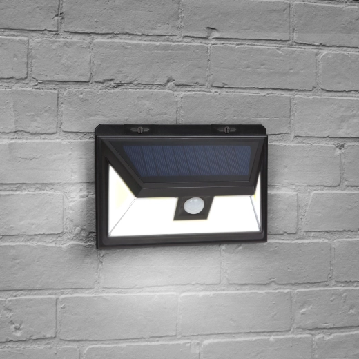 Solárny LED reflektor s pohybovým senzorom a 3 COB LED