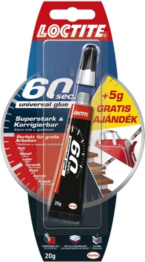 Loctite 60 sekúnd univerzálne lepidlo 15 + 5 g
