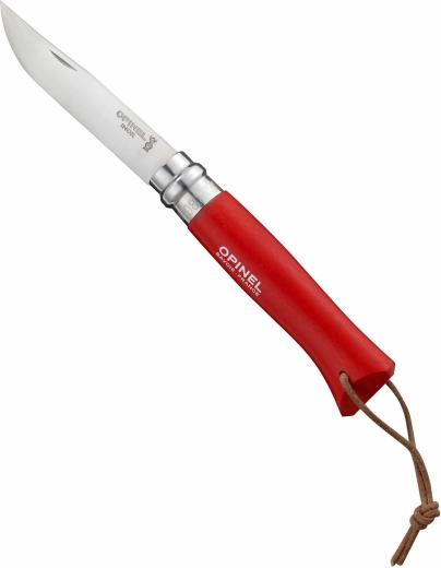 Opinel N°08 Trekking Red vreckový nôž 8,5 cm, červený buk