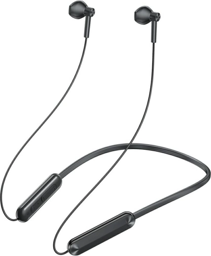 Športové bezdrôtové slúchadlá do uší Awei s krčným pásom Bluetooth 5.4, čierne