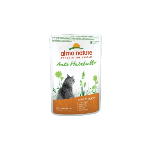 Almo Nature Anti-Hairball kapsička pre mačky kuracie 70 g