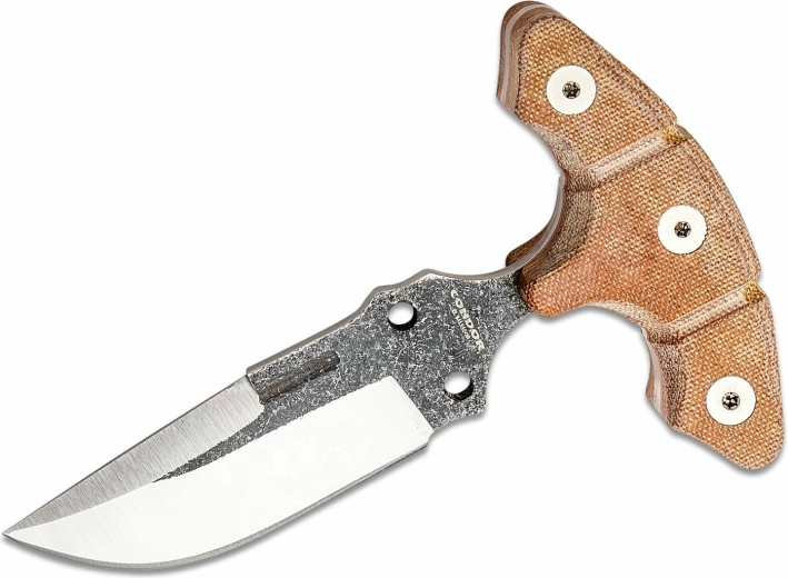 Taktická dýka Condor Tactical P.A.S.S. EDC Dagger 10 cm, hnedá Micarta, kožené puzdro