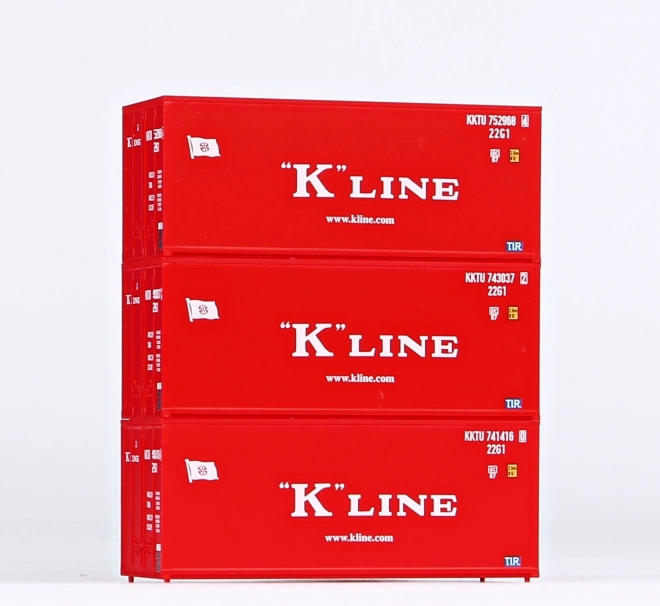 Súprava 3x20ft kontajnerov K-Line