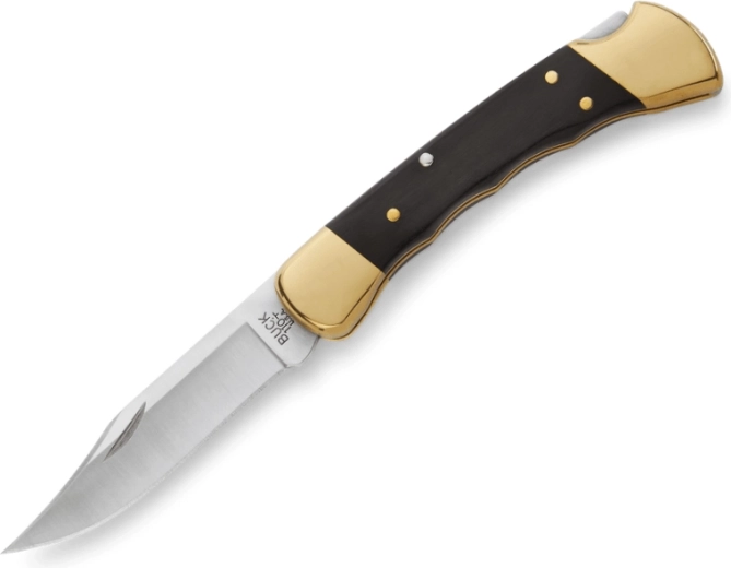 Buck 110 folding hunter finger grooved zatvárací lovecký nôž s puzdrom