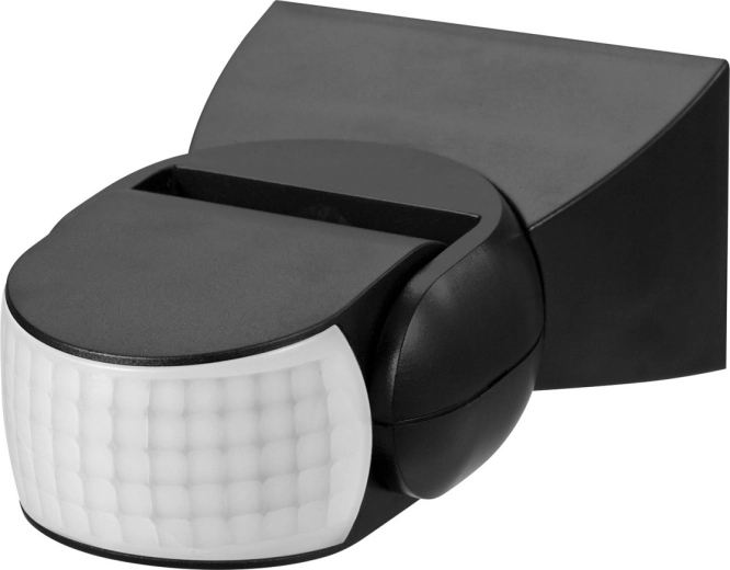 Infračervený PIR senzor pohybu MACLEAN ENERGY MCE201B, 12 m, čierny, IP65