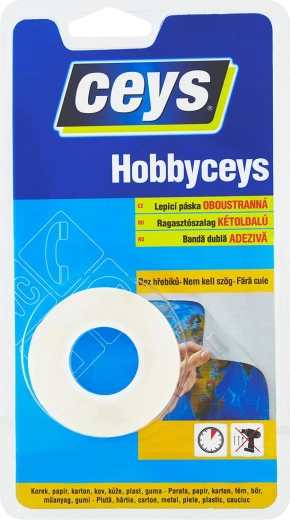 Obojstranná lepiaca páska 15 mm × 2 m HOBBYCEYS