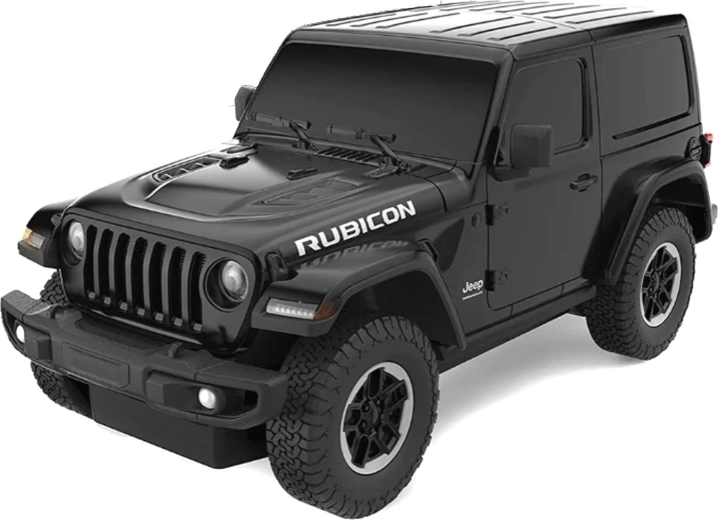 Jeep Wrangler JL na diaľkové ovládanie Rastar v mierke 1:24, čierny